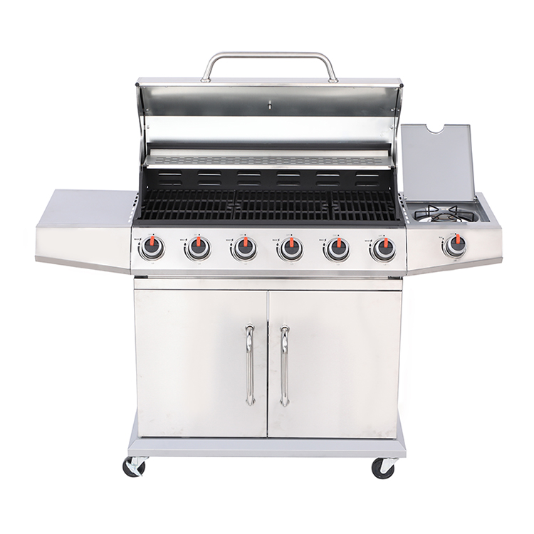 Pemanggang Gas Propana BBQ Stainless Steel 6 Pembakar